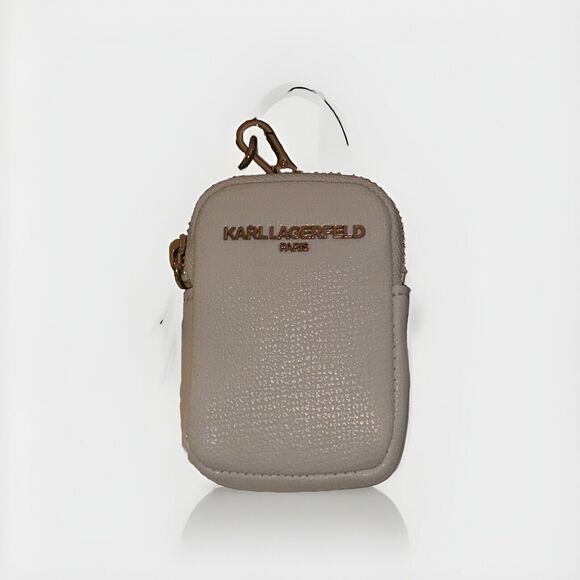 KARL LAGERFELD PARIS MAYBELLE DUO TOP HANDLE SATCHEL PURSE CROSSBODY WHT PIN NWT - Picture 2 of 11